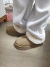 他她（TATA）雪地靴2025冬厚底毛绒靴保暖低帮棉鞋加绒毛毛鞋WDX17DM5 土黄/米白（半绒半毛） 36 实拍图