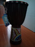 莫森（MOSEN）10英寸彩绘非洲鼓 纯羊皮印尼桃花芯木进阶手鼓 免调音 颜色随机 实拍图