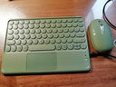 B.O.W触控蓝牙键盘鼠标套装静音充电适用于华为ipad平板安卓外接电脑家用办公通用 小糖豆绿-【充电】触控键盘+充电鼠标 送大礼包 蓝牙 实拍图