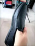CLOHOO皮鞋男士春秋季真皮商务休闲透气舒适鞋子男正装鞋懒人豆豆驾车鞋 黑色【四季】 41 实拍图