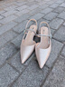 百丽（Belle）周洁琼同款星辰玫瑰包头凉鞋女凉鞋A9G1DBH4 杏色 36 (230mm) 实拍图