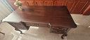 栖美墅美式经典乡村奢华复古桃花芯全实木书桌1.6m书房家具写字台办公桌 书桌（不含书椅） 晒单实拍图
