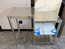 积易木坊不锈钢厨房煤气罐置物架煤气灶台架子液化气落地柜子微波支架 加厚不锈钢长70宽40高80 实拍图