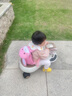 诺狐儿童书包幼儿园男孩女生宝宝防走失背包轻盈柔软透气防泼水易清洗 粉兔【中号，含防走失绳】 实拍图