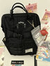 出走面包屋 日系学院学生书包初高中双肩包搭ins食物挂件背包电脑包女 可爱黑 实拍图