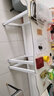 梣楚电脑桌台式书桌小型家用工作台办公桌子碳纤维简易电竞桌椅套装 碳纤维·白架白板单桌 90x60x75cm 实拍图