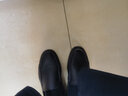 强人加大码男鞋头层牛皮大码舒适简约低帮驾车皮鞋 JDA351062 黑色 45 实拍图