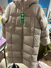 森马（Semir）90%鸭绒羽绒服女长款宽松显瘦冬季轻暖连帽外套防水109723113001 实拍图