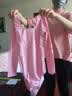 艾舞戈儿童舞蹈服女童秋季练功服宝宝芭蕾舞连体服中国舞服考级跳舞衣 粉色-长袖 160 身高140-150cm体重68-78斤 实拍图