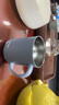 膳魔师（THERMOS）带把手保温杯TCDG-451咖啡杯办公室简约保冷泡茶水杯子JDG-352 JDG-452C-ASB灰蓝色450ml 实拍图