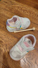 泰兰尼斯秋季学步鞋男宝宝鞋子女童婴儿鞋透气软底机能鞋白粉21码 实拍图