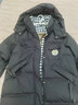 雅鹿长款羽绒服女士2025年新款韩版宽松加厚冬季鸭绒时尚保暖连帽外套 黑色 M （推荐100-125斤） 实拍图