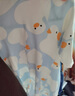 婧麒（JOYNCLEON）【带口水巾】婴儿衣服春秋款新生儿长袖哈衣纯棉连体衣 开衫小鸭子 80cm 实拍图