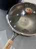福妻（FUTSUMA）纯钛100%炒锅 家用无涂层不粘锅纯钛多用小炒家用厨房多用钛锅 新款整锅纯钛无夹层 35cm 实拍图