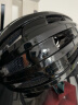 洛克兄弟ROCKBROS 骑行头盔带尾灯充电发光山地公路自行车头盔男安全帽装备 黑色 实拍图