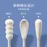 婴儿棉签螺旋双头宝宝耳鼻清洁棒盒装 【款式包装随机发货】 婴儿棉签棉棒200支 *2盒 共400支 实拍图