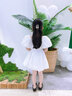 酷乐羊女童连衣裙夏装2025新款儿童夏季洋气大童公主裙10岁女孩裙子夏天 杏色 160 实拍图