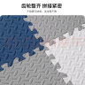 墨斗鱼PE入户门地垫 泡沫拼接爬行地垫 白+灰+青 30*30cm*1cm 16片装  实拍图