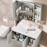 九牧（JOMOO）浴室柜 陶瓷一体盆抗菌洗脸盆柜组合冷灰80cm A2741-14LD-1 晒单实拍图