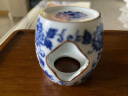 HAOMINGTIAN青花盖置紫砂茶壶盖碗盖子配件白瓷盖置陶瓷壶盖托茶具垫茶道零配 实拍图