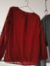 朵朵·可可秋睡衣女宽松纯棉家居服长袖长裤红色套装本命年礼物 红色 165(L) 晒单实拍图