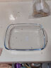 Ocuisine法国进口耐热玻璃烤盘长方形烤盘烤箱蒸鱼盘子微波炉钢化玻璃烤盘 28cm(1.6L) + 32cm(2L) 两件套 实拍图