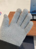 惠寻 京东自有品牌 毛绒手套保暖女冬季加绒触屏针织手套 猫爪灰色 实拍图