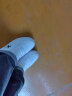特步板鞋男鞋子男皮面舒适透气轻质休闲鞋男运动户外耐磨运动鞋男 白黑 43 实拍图