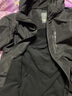 探拓（TECTOP）冲锋衣男25新款内里加绒保暖透气情侣户外登山服 云墨黑【男女同款】 XL 实拍图
