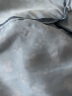 COCOBELLA渲染牛仔色印花衬衫裙女夏丝滑缎面通勤连衣裙FR922 蓝色 L 晒单实拍图