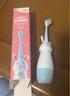 铂瑞 儿童电动牙刷宝宝小孩子婴儿幼儿1-2-3-4-5-6-10岁以上一岁半软毛 蓝兔子+替换刷头*4 实拍图