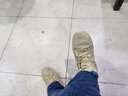 Jeep吉普男鞋轻便耐磨2025秋冬马丁靴男加绒中帮平板休闲鞋真皮鞋子男 沙色（加绒-中帮） 42 实拍图