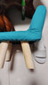 百目源凳子家用矮凳靠背小椅子客厅沙发凳实木板凳宝宝小凳子门口换鞋凳 蓝色【高35cm】 实拍图