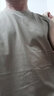 宾宇兄弟无袖背心纯色夏季棉背心汗衫坎肩运动青年打底衫男士 黑+深灰+卡其 4XL 185-205斤 实拍图