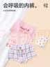 贝瑞加（Babyprints）女童内裤3条学生棉质平角裤青少年短裤女孩打底裤 白兔款150 实拍图