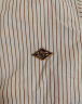 马登工装 美式复古细条纹衬衫男春秋季宽松长袖衬衣立领棒球服外套 条纹 M（170/92A） 晒单实拍图