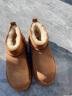 百丽厚底保暖雪地靴女商场同款加绒短靴A4H1DDD3 棕色 34 实拍图