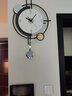 美世达（MEISD）挂墙创意个性钟表客厅现代简约石英钟轻奢装饰表家用高级感 【50%顾客选择】大号带灯：36*61cm 实拍图