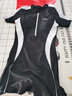 李宁（LI-NING）泳衣女连体平角游泳衣女士专业运动保守大码泳装373 黑白 M 实拍图