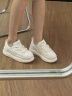 凯恩拉迪（Ken Radi）皮质小白鞋子女款夏季2024新款厚底轻便透气休闲鞋女鞋平底板鞋女 白黑色 5003-9 35 晒单实拍图