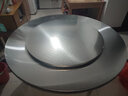 腾景顺304不锈钢圆形餐桌折叠大圆桌子带转盘内置转盘圆桌饭桌家用加厚 1.4米连体桌带0.9转盘特厚304 实拍图
