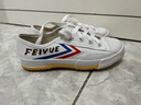 大孚飞跃学生帆布鞋女训练田径鞋男百搭小白鞋配裙子防滑运动跑步鞋501 白色 32 （偏大一码） 实拍图