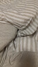MUJI 棉天竺 被套 床上用品 被罩单件被单纯棉全棉四季通用 混米色×混米色条纹 双人用 200cm*230cm 用 实拍图