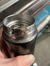 暖冰学生大容量500ml保温杯高颜值水杯磨砂男女双层密封 磨砂黑/500ml . 实拍图