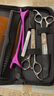 爱德华发廊家庭专业理发美发剪刀刘海剪碎发剪平剪牙剪理发工具套装 C14 平剪+牙剪套装含皮包围布梳子等 实拍图