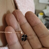 纪梵哲轻奢温感变色四叶草项链女生手链珠宝纪念日生日礼物送女朋友老婆 黑红双面【顺丰速运、刻字贺卡】 实拍图