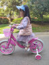 凤凰（Phoenix）儿童自行车3-5-8-10-15岁宝宝单车公主钻石浪漫粉色带辅助轮礼物 【凤凰粉系】梦幻浪漫粉 16寸（适合身高105-130cm） 实拍图