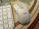 罗技（Logitech） K580 无线蓝牙键盘 超薄键盘 安静办公学生手机支架键鼠套装平板电脑办公键鼠套装 毕业高考礼物 K580 芍药白+M650L白(中大手套装) 实拍图