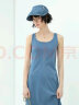 COCOBELLA预售简约弹力针织牛仔连衣裙设计感休闲背心长裙FR615B 牛仔蓝 L 晒单实拍图