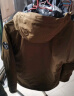 黑冰男士连帽棉服秋冬防风保暖轻量夹克Primaloft户外运动棉服 橄榄金 XL 实拍图